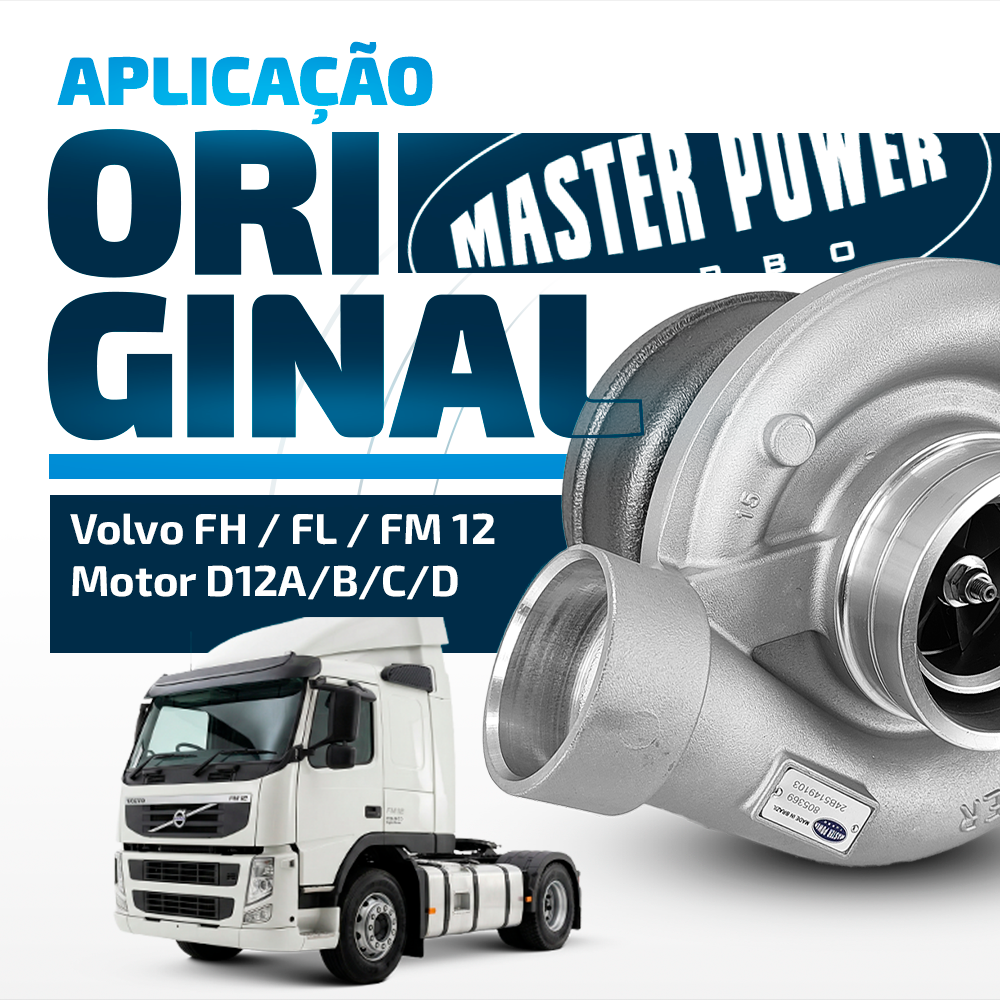Turbina Diesel Caminhão/ônibus Volvo Para Motor D12a/b/c/d
