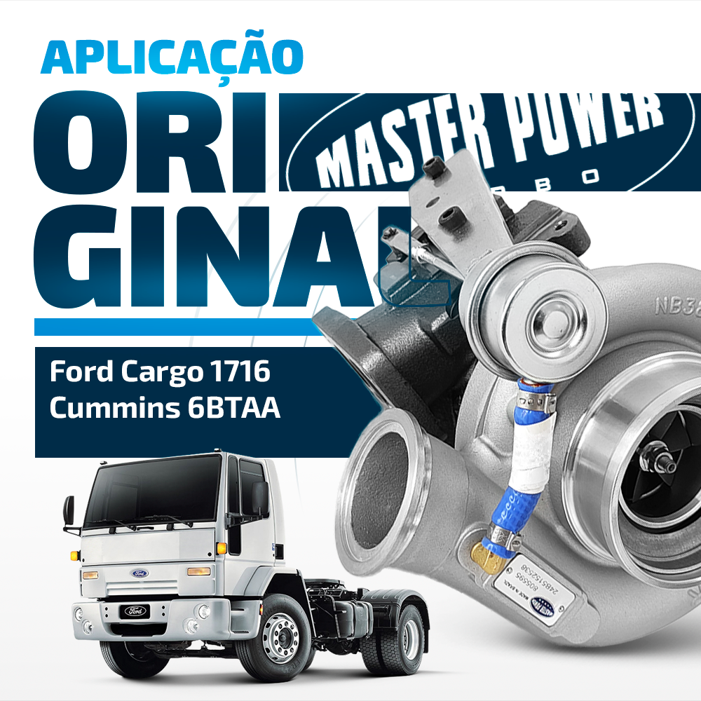 Turbina Volkswagen 17210 / 23210 e Ford Cargo 1716 Motor Cummins 6btaa