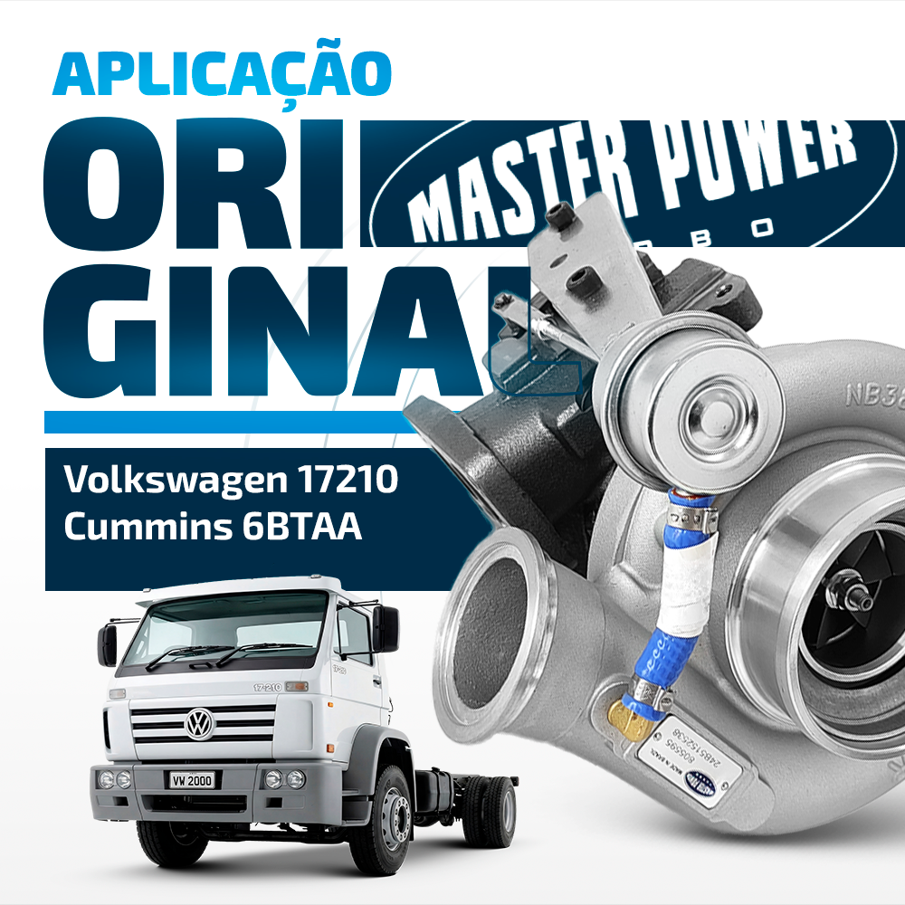 Turbina Volkswagen 17210 / 23210 e Ford Cargo 1716 Motor Cummins 6btaa