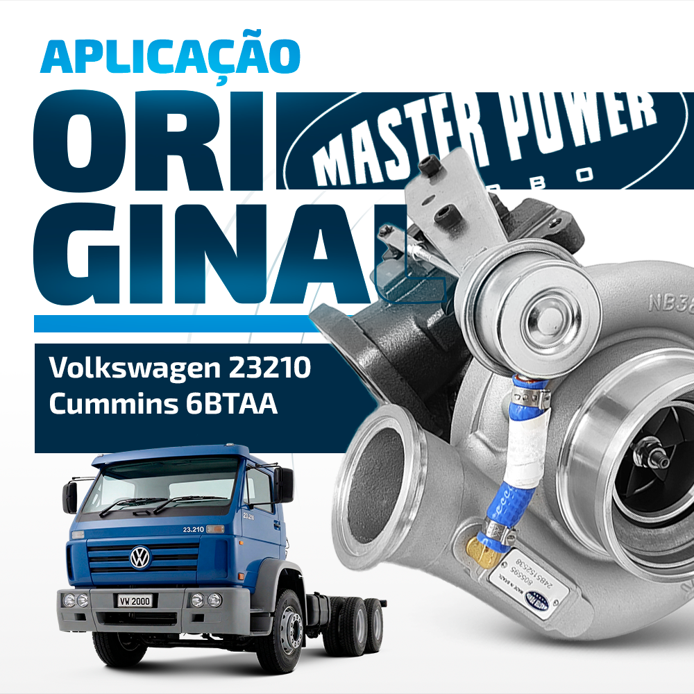 Turbina Volkswagen 17210 / 23210 e Ford Cargo 1716 Motor Cummins 6btaa