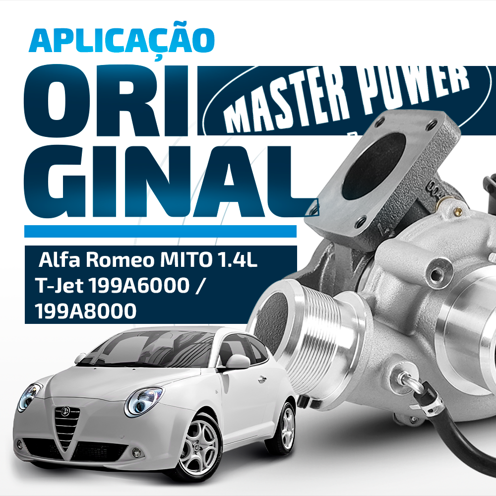 Turbina Fiat Alfa Romeo / Bravo / Lancia / Linea / Punto T-Jet Motor 199a6000/199a8000
