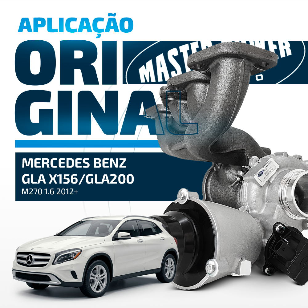 Turbina Mercedes Benz A200/ B200/ Gla200 Motor M270 1.6 2012 Em Diante