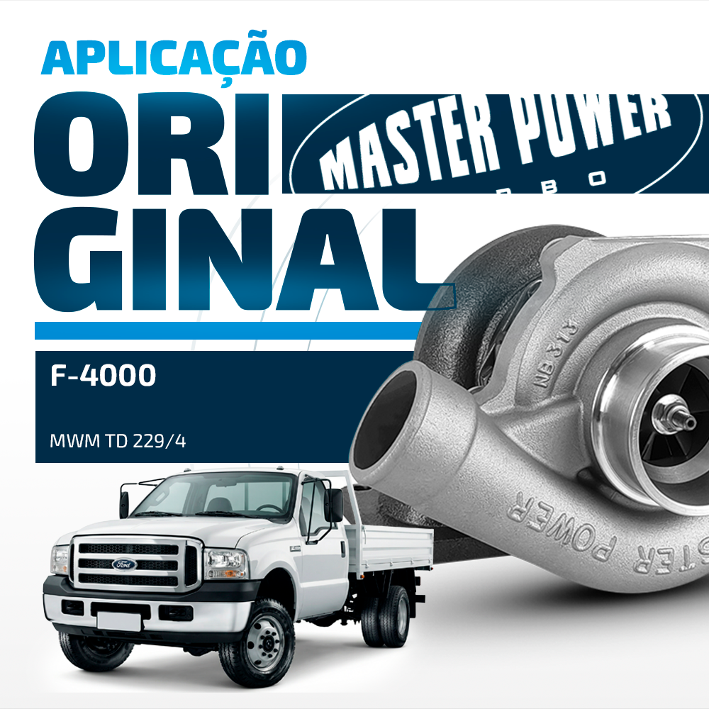 Turbina Ford F1000/4000 Chevrolet D-10/20/40/6000/70 Mercedes L 608/708/709 Toyota Bandeirante