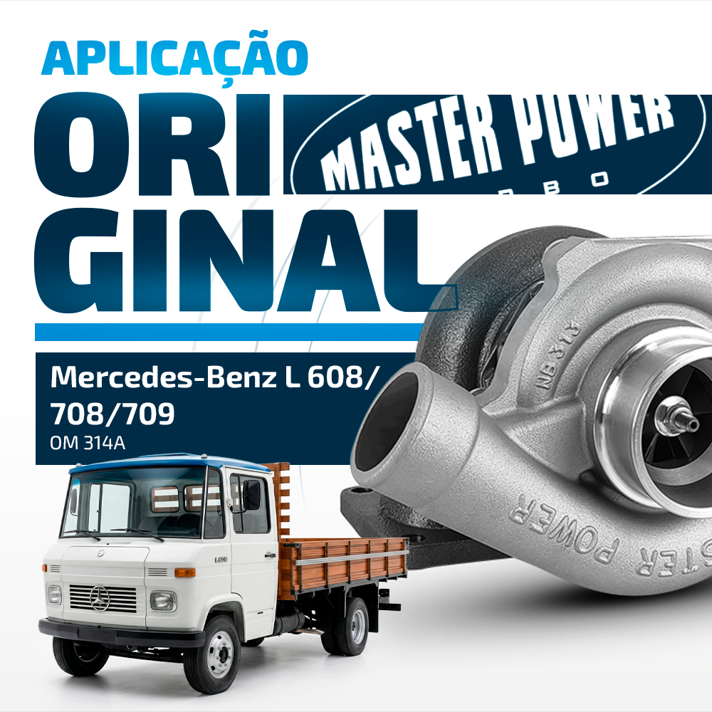 Turbina Ford F1000/4000 Chevrolet D-10/20/40/6000/70 Mercedes L 608/708/709 Toyota Bandeirante
