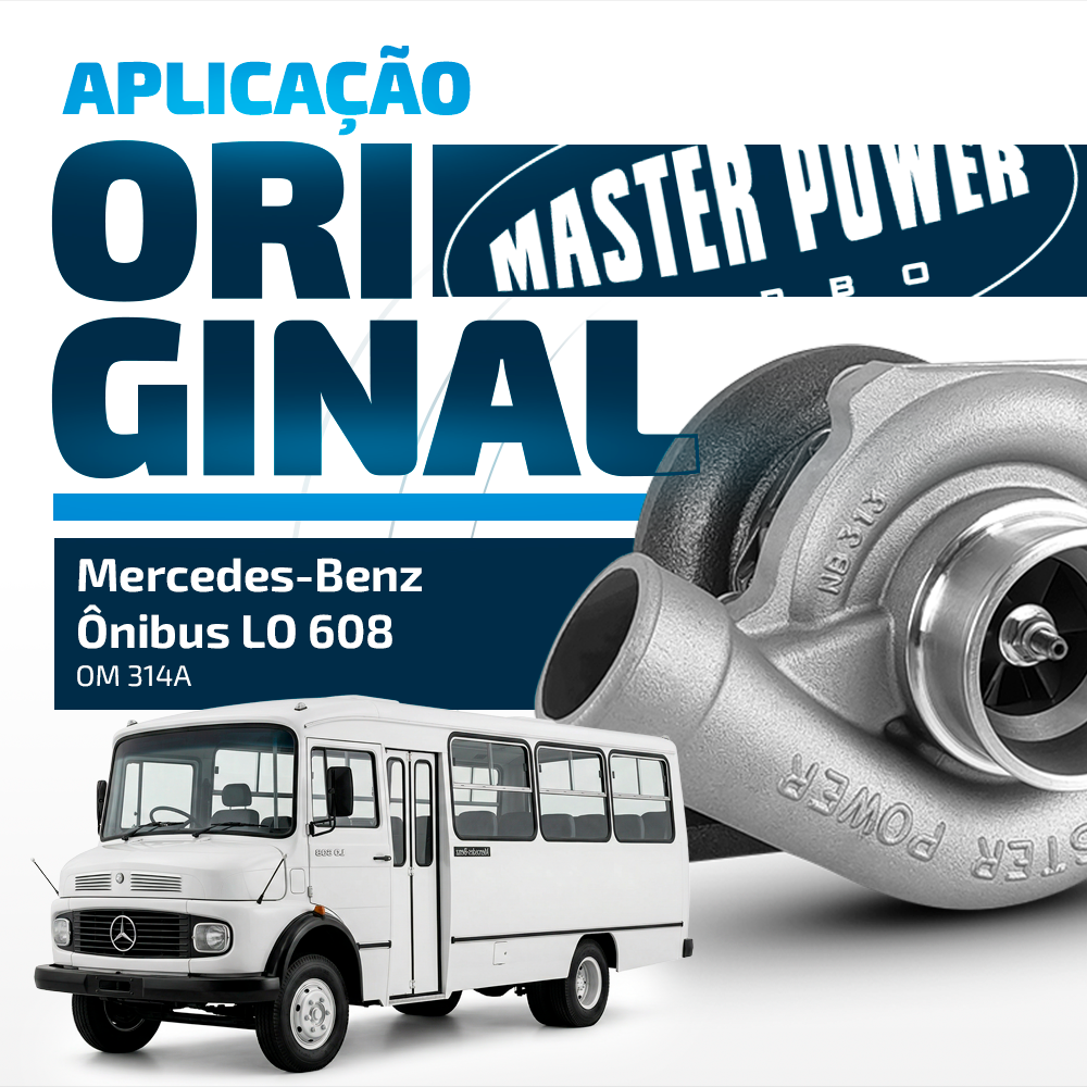 Turbina Ford F1000/4000 Chevrolet D-10/20/40/6000/70 Mercedes L 608/708/709 Toyota Bandeirante