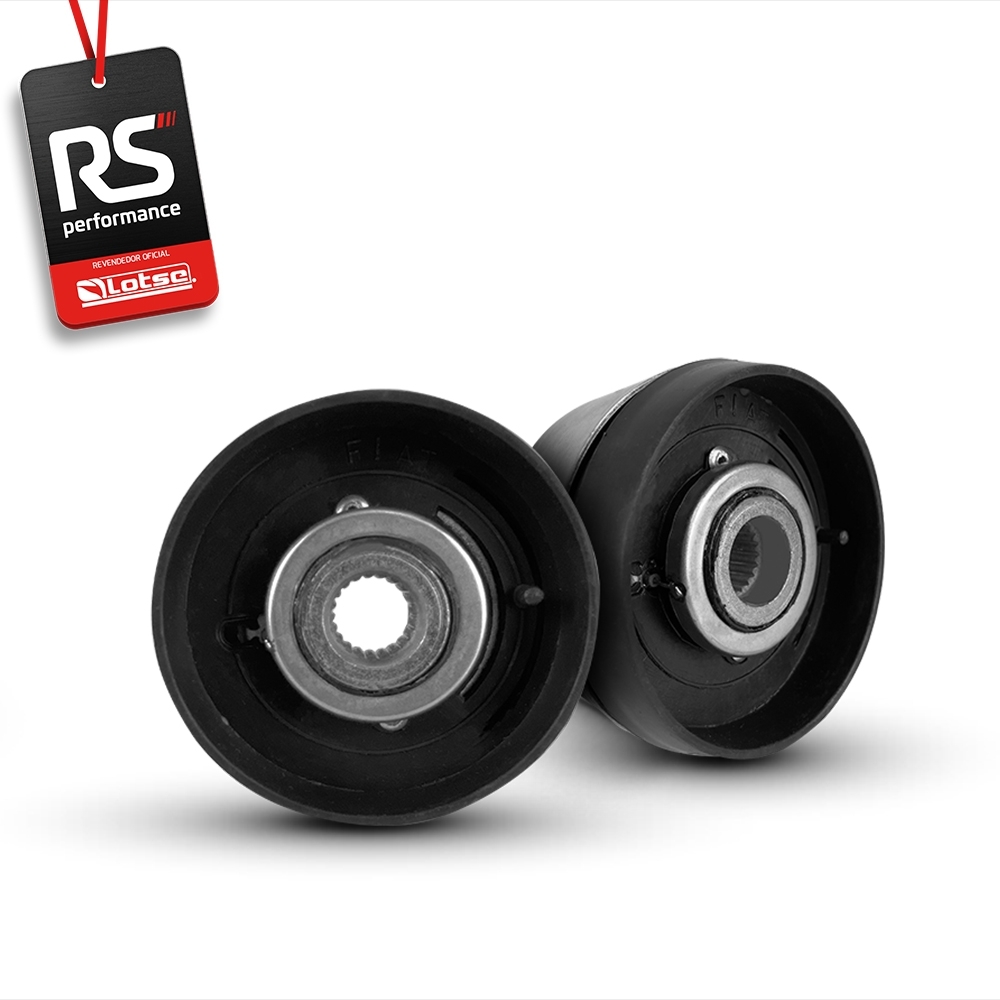 Volante Clássico Lotse Boxer Inox em Couro + Cubo de Alumínio