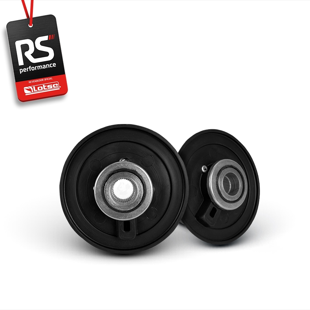 Volante Clássico Lotse Boxer Inox em Couro + Cubo de Alumínio