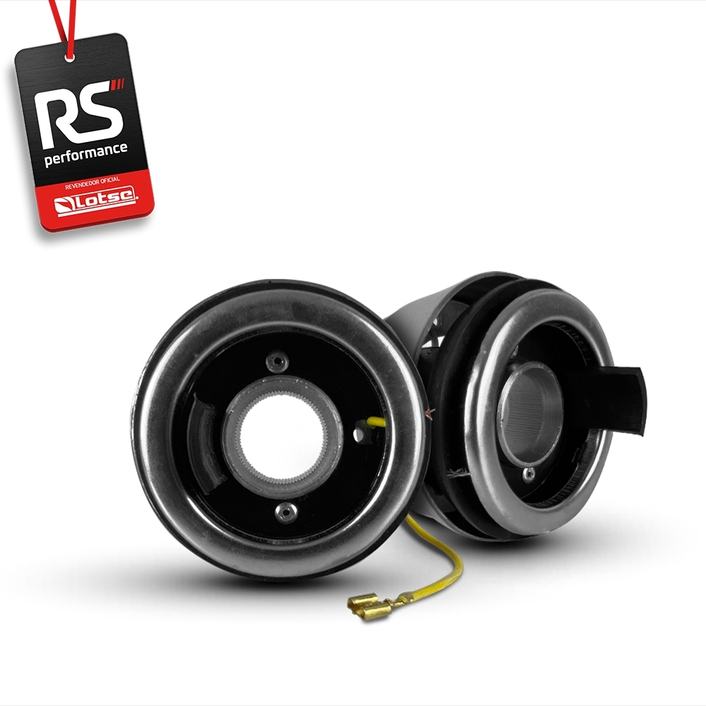Volante Clássico Lotse Boxer Inox em Couro + Cubo de Alumínio