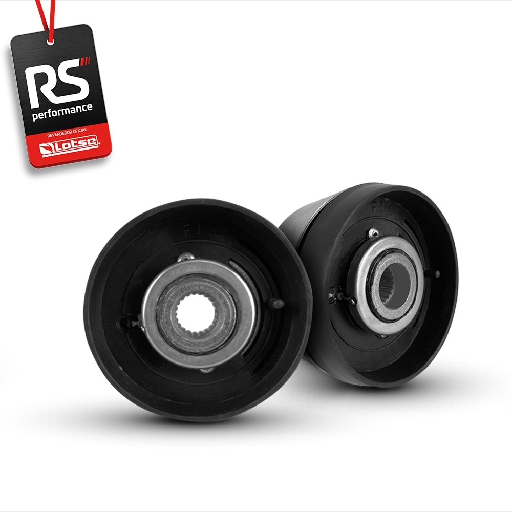 Volante Clássico Lotse Boxer Inox em Couro + Cubo de Alumínio