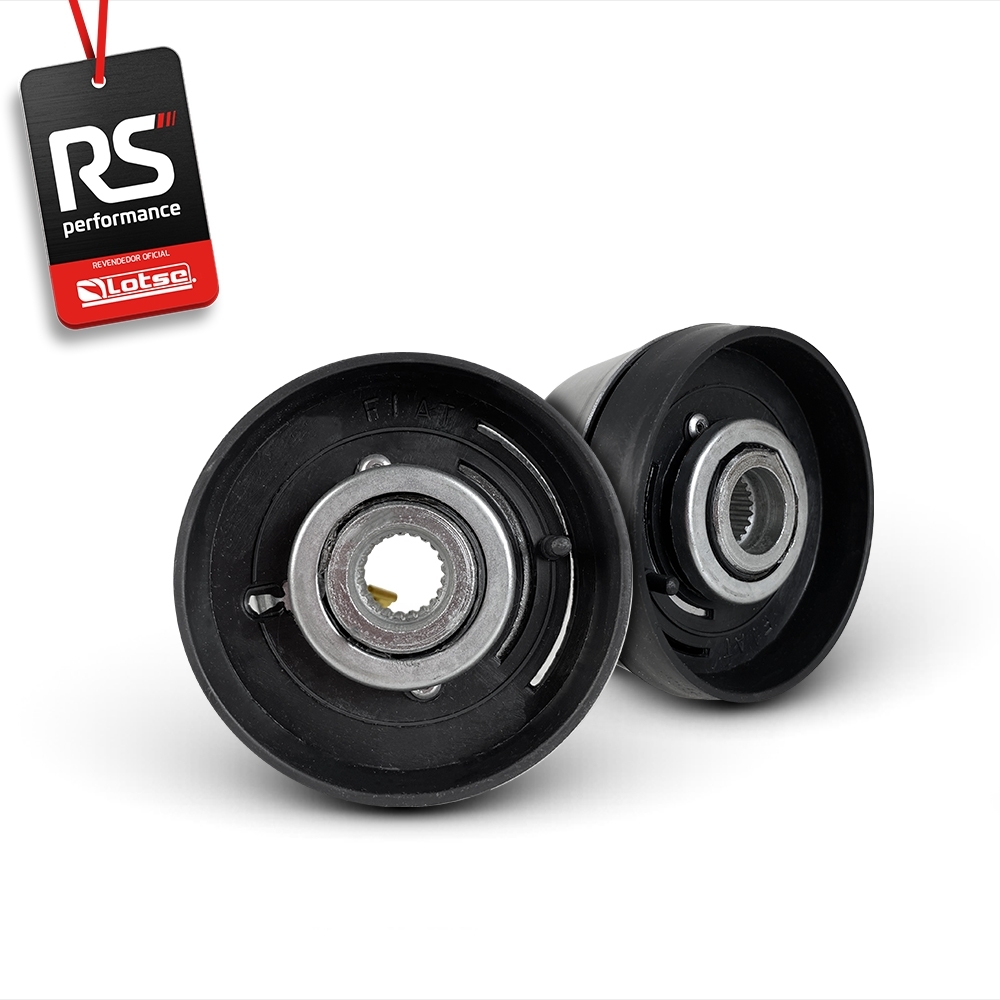 Volante Clássico Lotse Boxer Inox em Couro + Cubo de Alumínio