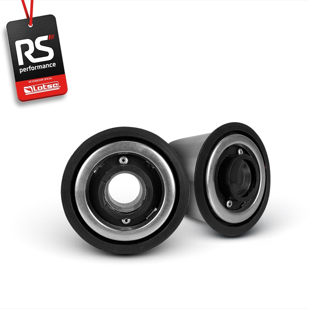 Volante Clássico Lotse Boxer Inox em Couro + Cubo de Alumínio
