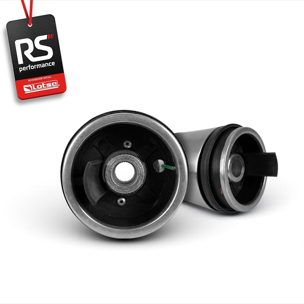Volante Clássico Lotse Boxer Inox em Couro + Cubo de Alumínio