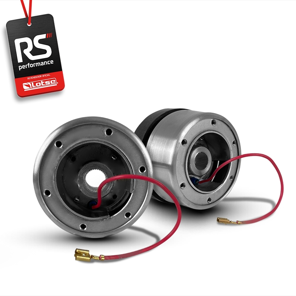Volante Esportivo Lotse Velox Em Camurça + Cubo De Alumínio