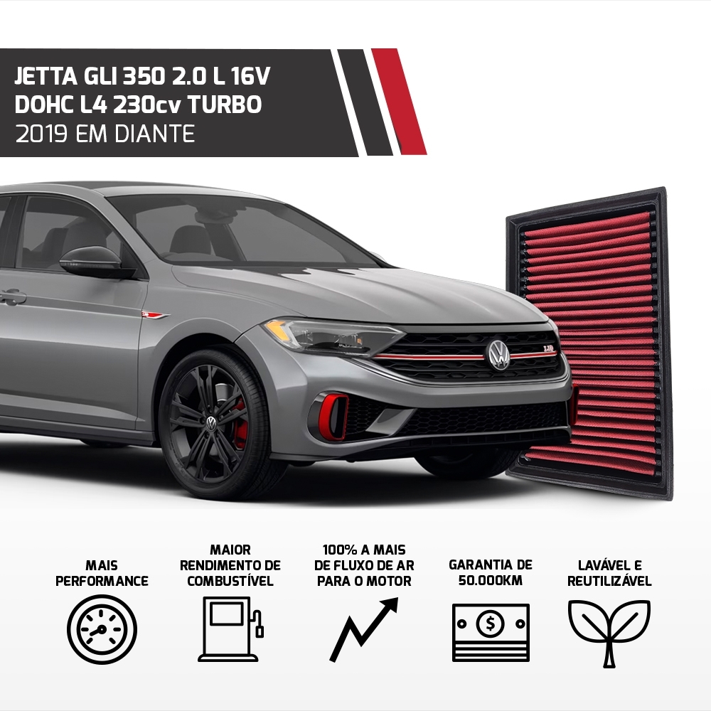 Filtro De Ar Esportivo Inbox Vw/audi 2.0 Tsi 2013 Em Diante