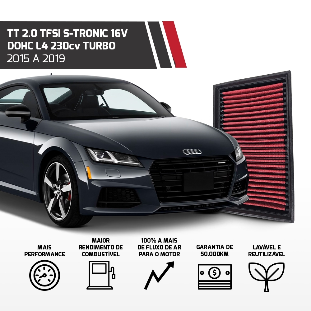 Filtro De Ar Esportivo Inbox Vw/audi 2.0 Tsi 2013 Em Diante