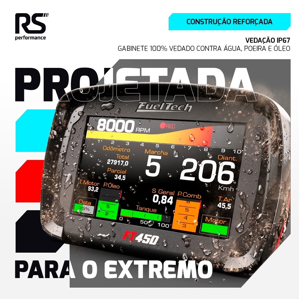 Módulo de Injeção Eletrônica Ft450 Com Chicote Motor Dianteiro de 3 Metros