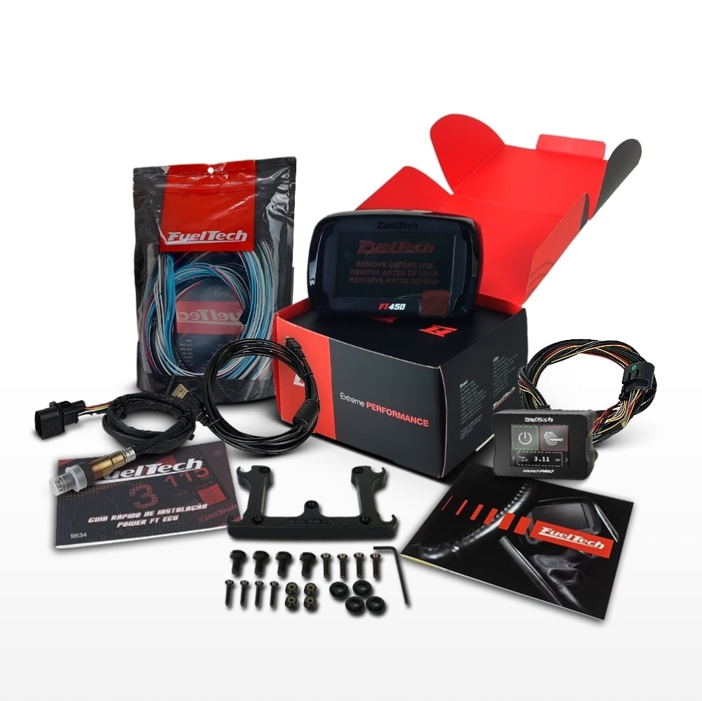 Módulo de Injeção Ft450 Com Chicote Motor Dianteiro + WideBand Nano Pro + Sonda Bosch 4.2