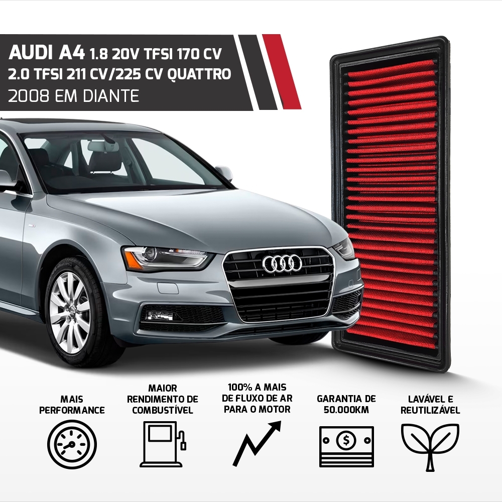 Filtro De Ar Inbox Audi A4 A5 Q5 Tfsi 1.8 2.0 2008 Até 2015