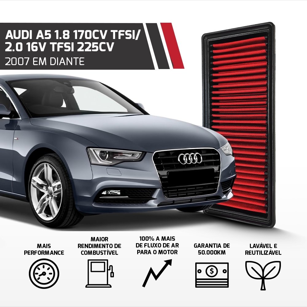 Filtro De Ar Inbox Audi A4 A5 Q5 Tfsi 1.8 2.0 2008 Até 2015