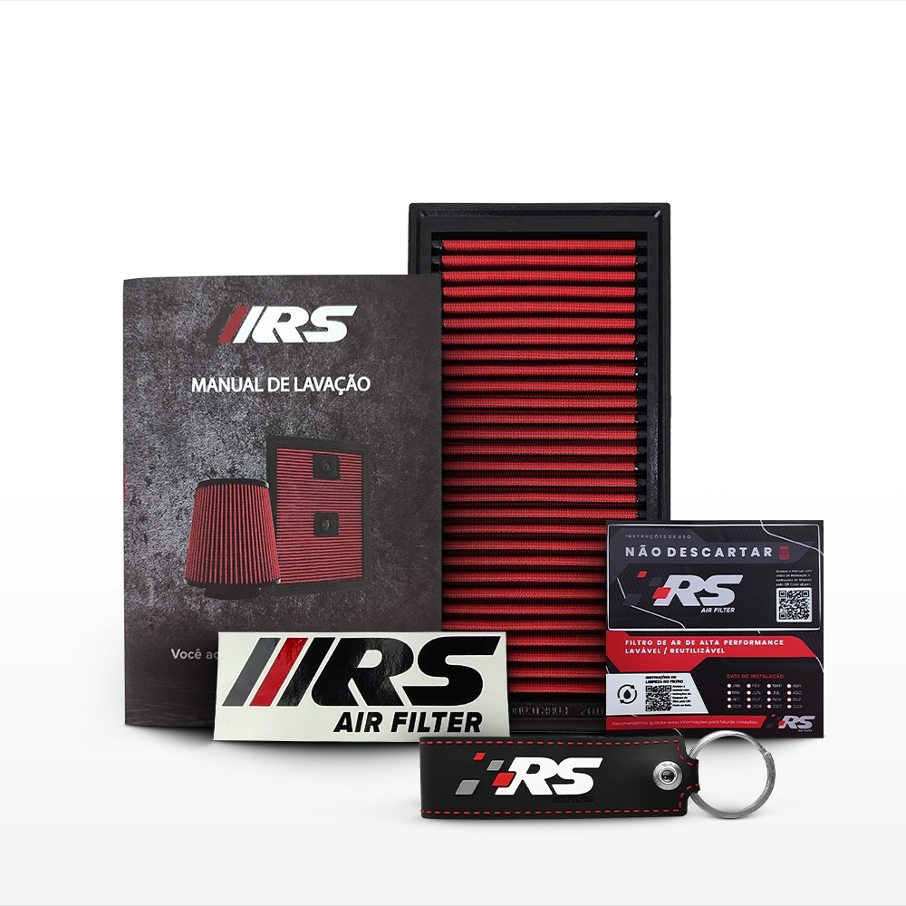 Filtro De Ar Esportivo Rs Filtros Fiat Toro 1.3 Turbo 2021+