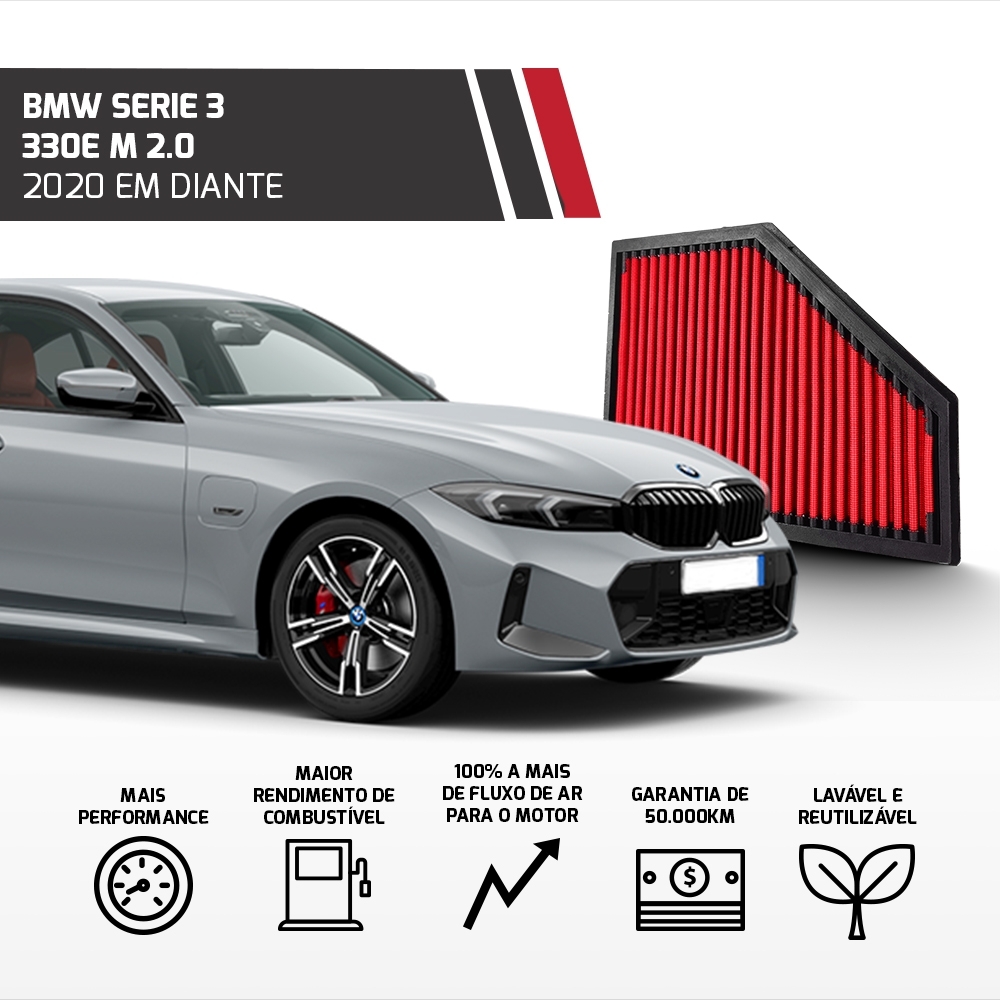 Filtro Esportivo Inbox Bmw Serie 3 G20 G21 2017 Em Diante