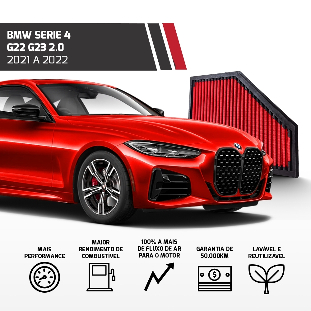 Filtro Esportivo Inbox Bmw Serie 3 G20 G21 2017 Em Diante