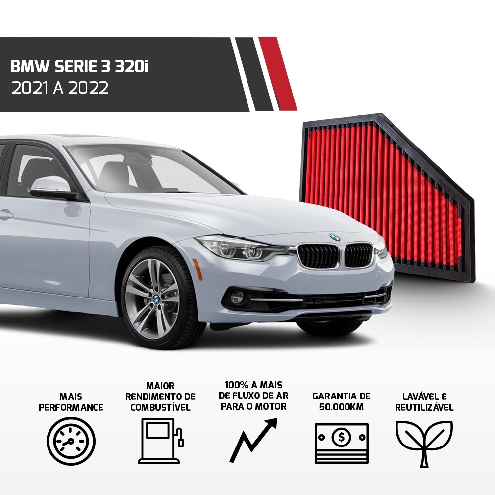 Filtro Esportivo Inbox Bmw Serie 3 G20 G21 2017 Em Diante