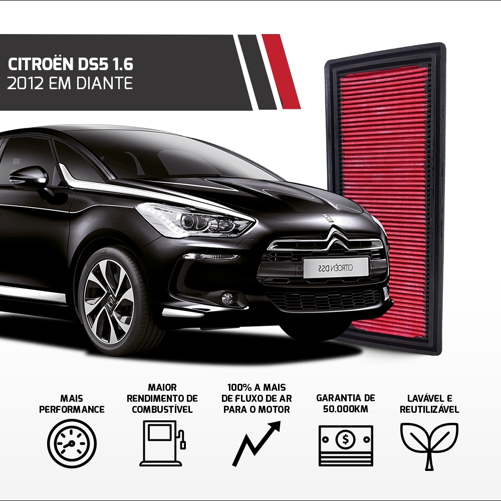 Filtro Esportivo Inbox Peugeot Citroën Mini 1.6 Thp 2011 +