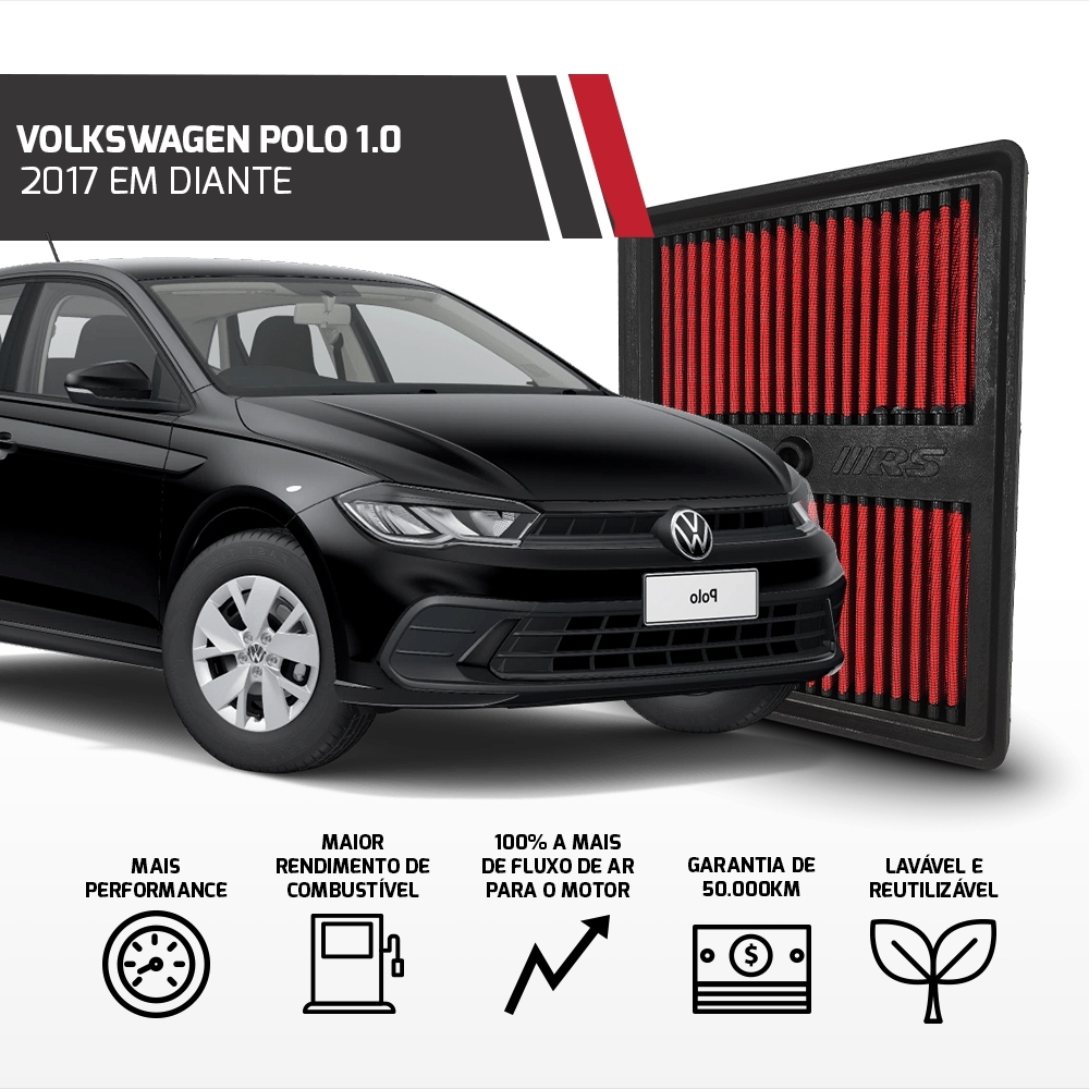 Filtro De Ar Esportivo Inbox Up - Polo - Golf Tsi 1.0