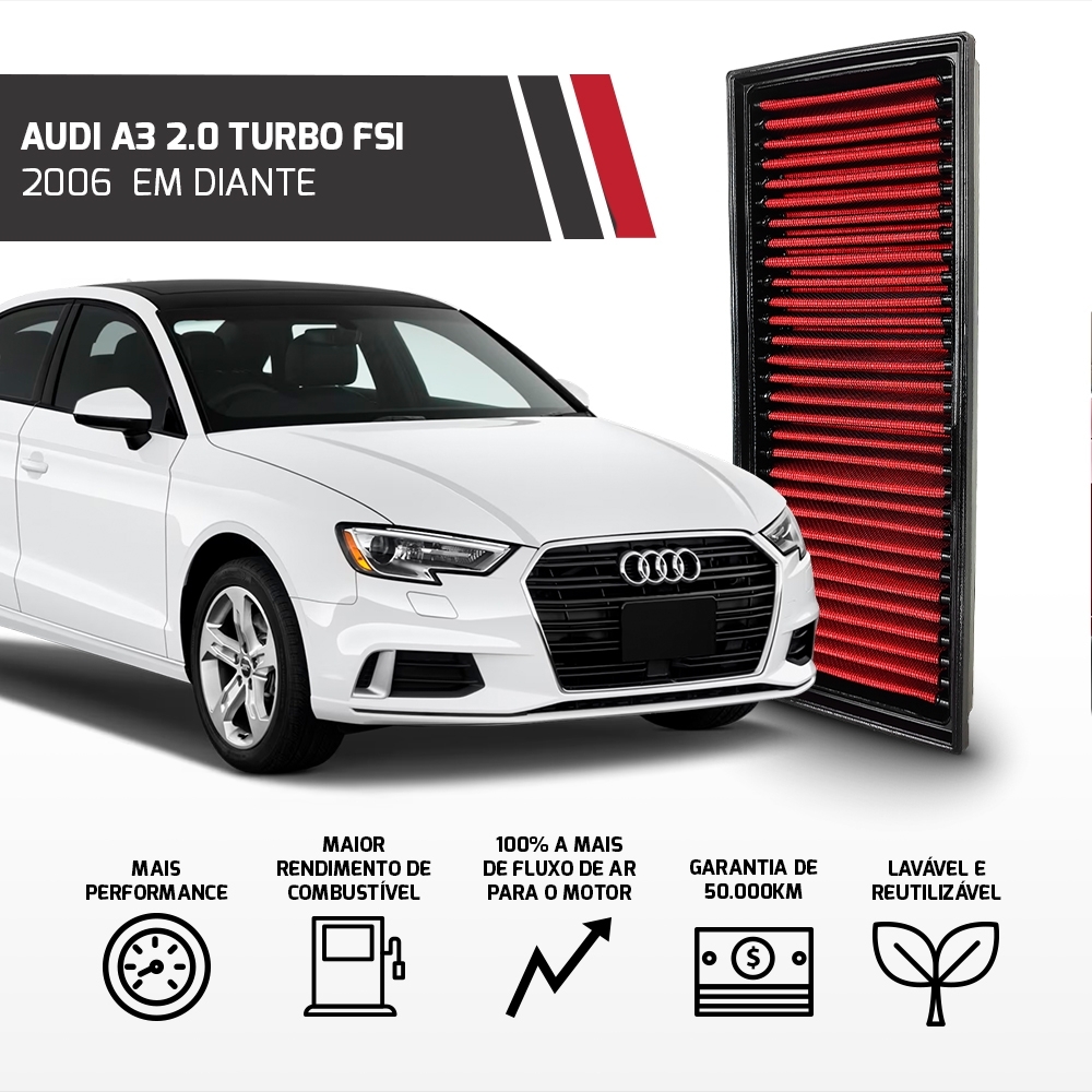 Filtro De Ar Inbox Vw Tiguan Fusca Jetta Passat 2.0 Tsi