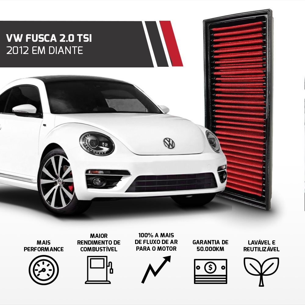 Filtro De Ar Inbox Vw Tiguan Fusca Jetta Passat 2.0 Tsi