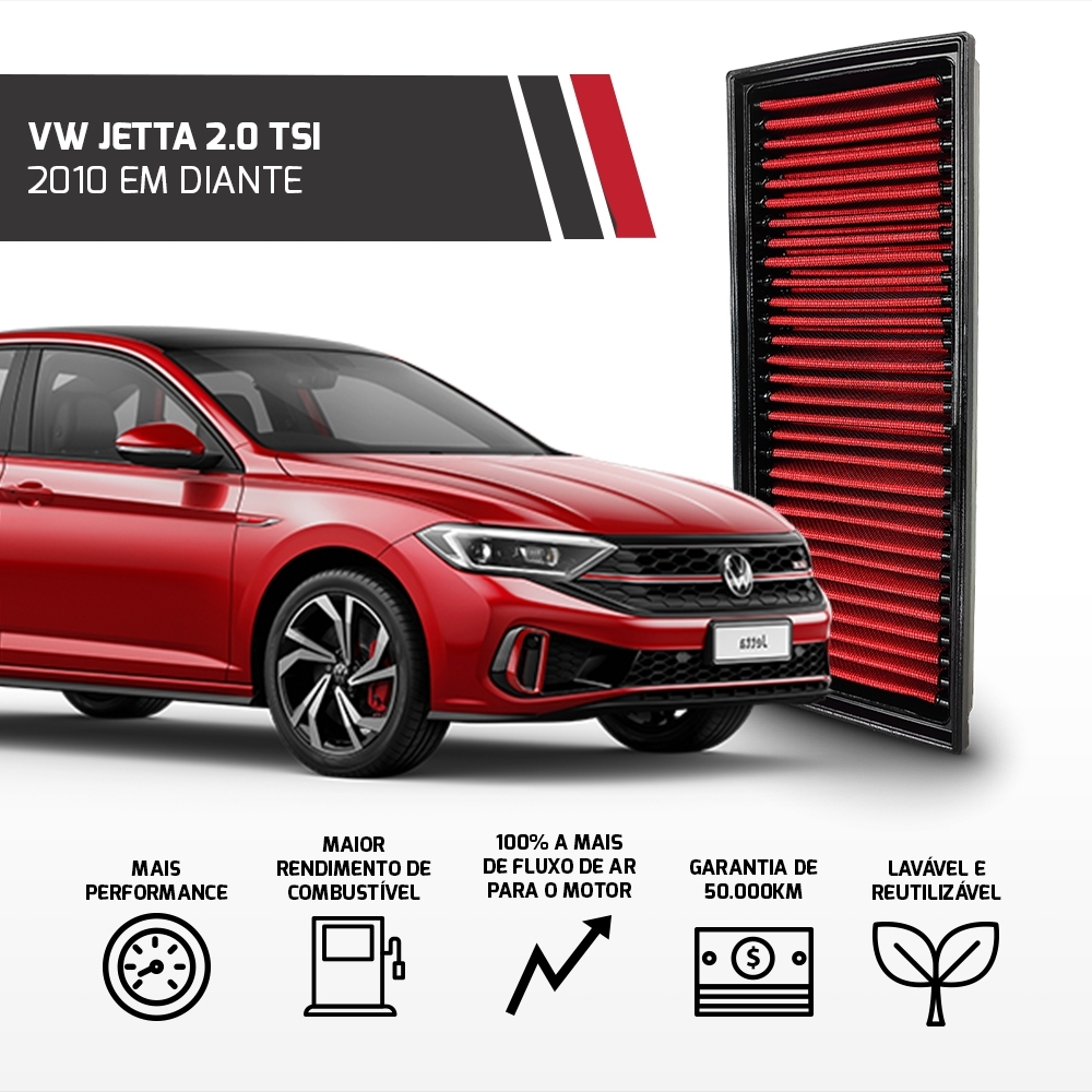Filtro De Ar Inbox Vw Tiguan Fusca Jetta Passat 2.0 Tsi