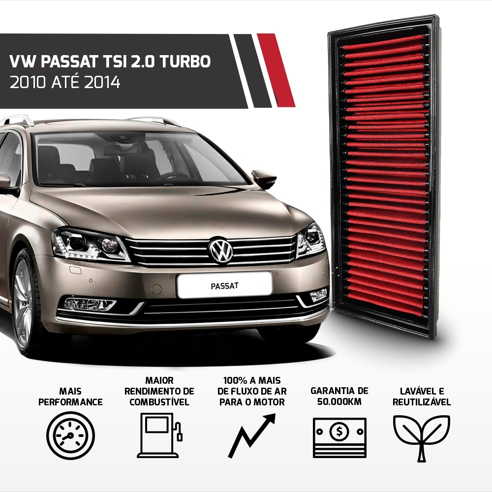 Filtro De Ar Inbox Vw Tiguan Fusca Jetta Passat 2.0 Tsi