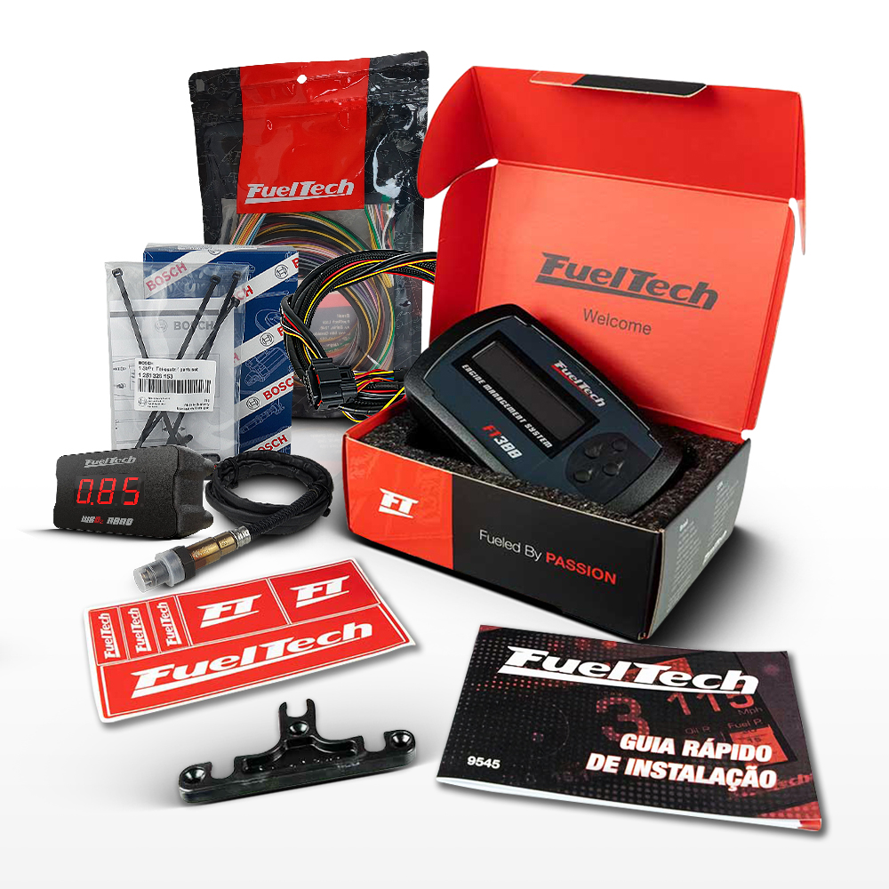 Módulo de Injeção Ft300 Com Chicote Motor Dianteiro + WideBand Nano + Sonda Bosch 4.2