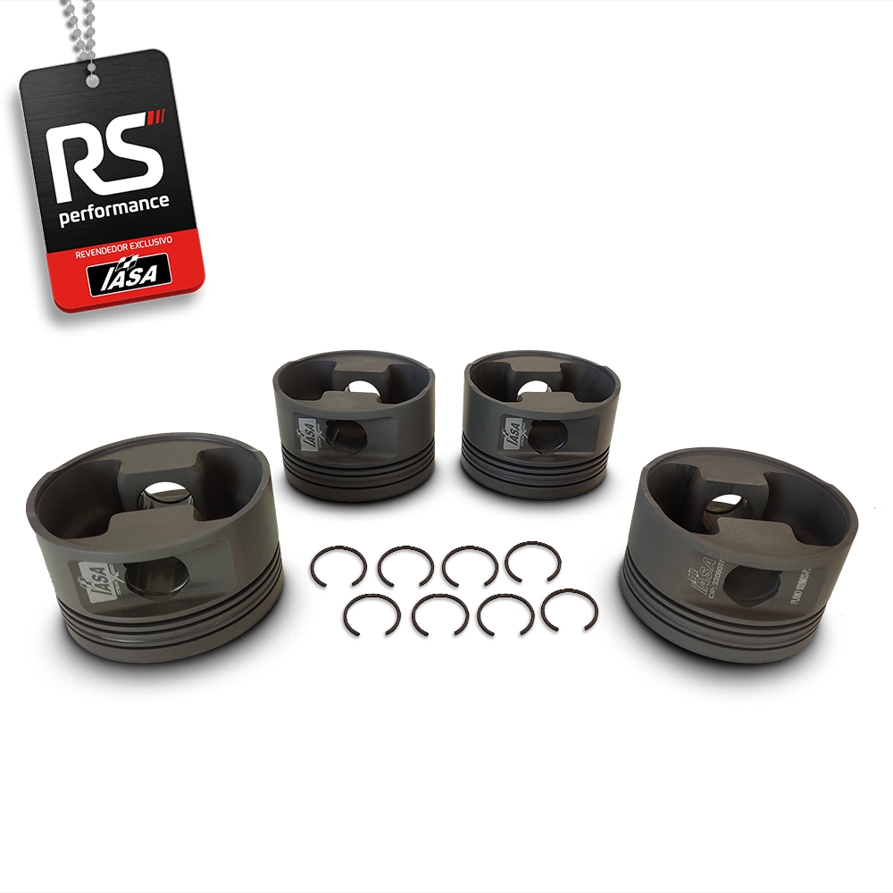 4 Pistão Forjado Plano Iasa Ap 1.9 8v 1000cv + 4 Pinos 20mm