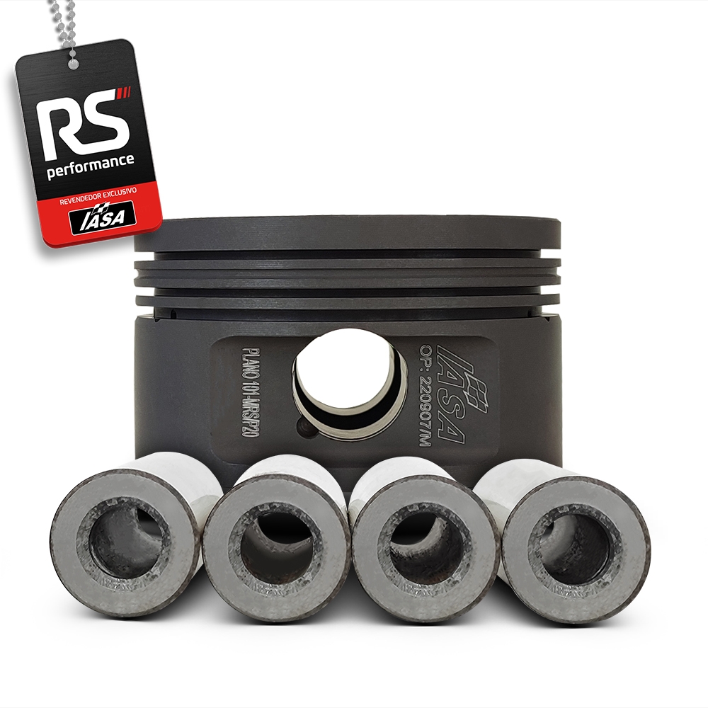 4 Pistão Forjado Plano Iasa Ap 1.9 8v 1000cv + 4 Pinos 20mm