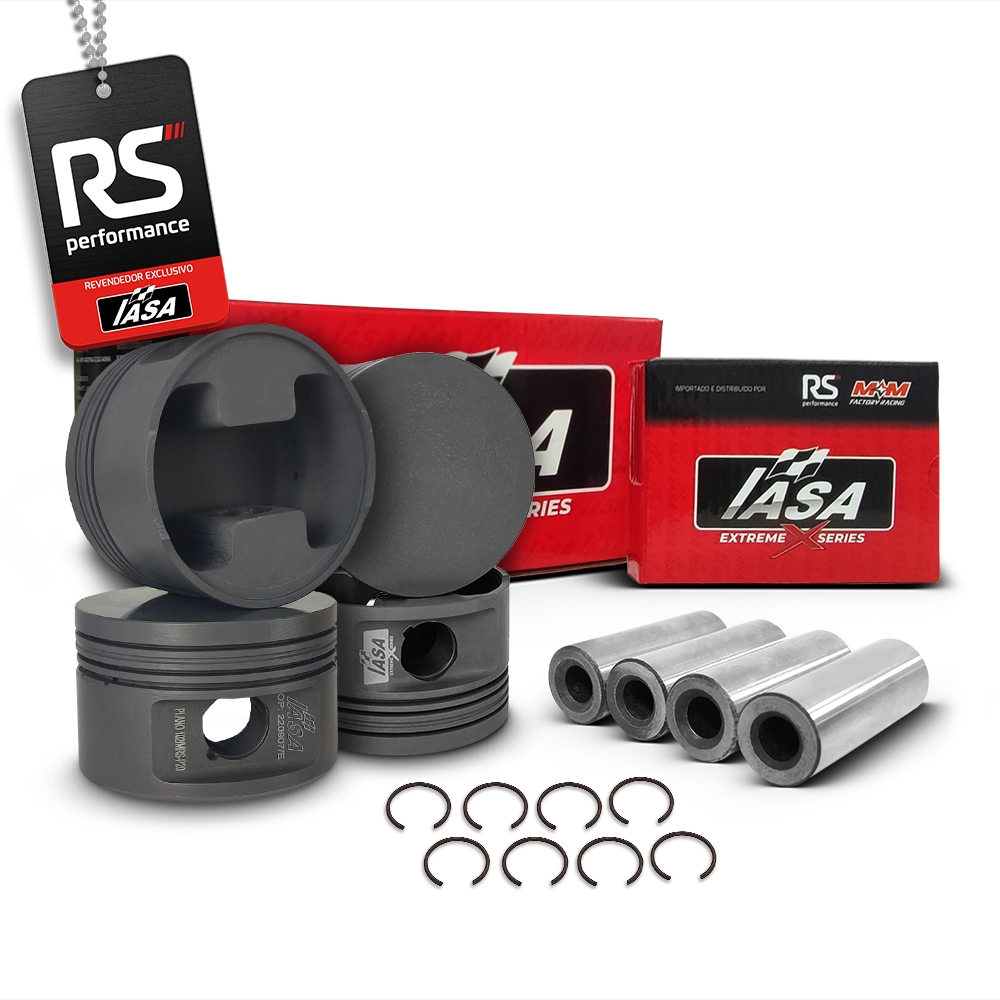 4 Pistão Forjado Plano Iasa Ap 1.9 8v 1000cv + 4 Pinos 22mm